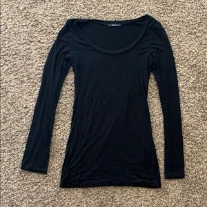 Long sleeve black top